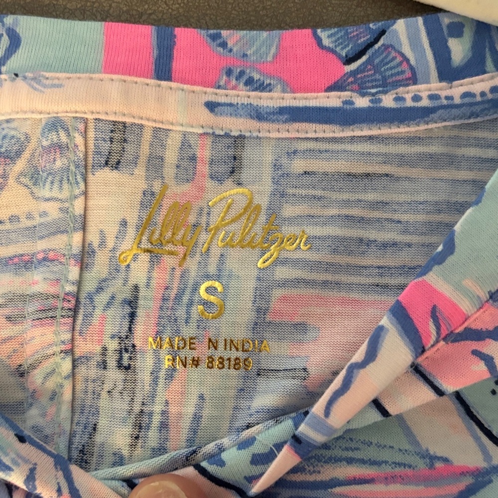 Lilly Pulitzer Blue and Pink Tropical Dress - Picture 7 of 7